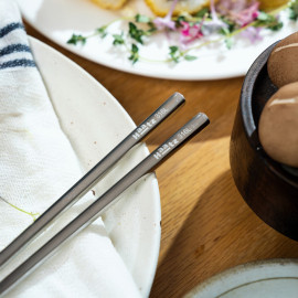 Bộ 10 đôi đũa inox 316L Haatz Hàn Quốc CIM316 bảo hành 24 tháng