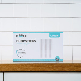Bộ 10 đôi đũa inox 316L Haatz Hàn Quốc CIM316 bảo hành 24 tháng