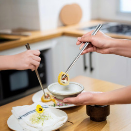 Bộ 10 đôi đũa inox 316L Haatz Hàn Quốc CIM316 bảo hành 24 tháng