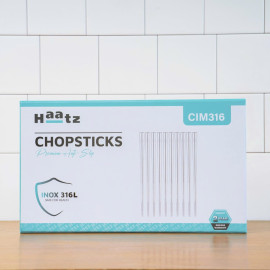 Bộ 10 đôi đũa inox 316L Haatz Hàn Quốc CIM316 bảo hành 24 tháng