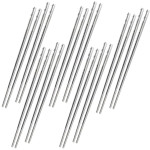 Bộ 10 đôi đũa ăn inox 316 hoa văn chống trơn trượt Gume Hàn Quốc