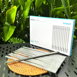 Bộ 10 đôi đũa inox 316L kháng khuẩn Haatz Hàn Quốc HCS079