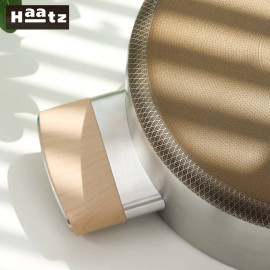 Bộ 3 nồi inox 316 đúc liền 7 lớp chống dính Titanium Aura Haatz 18/20/24cm