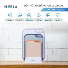Bộ 3 thớt nhựa kháng khuẩn đa năng Haatz Hàn Quốc CIM296