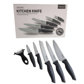 Bộ 5 dao phủ sứ Lock&lock Cookplus CKK101S01 (Tặng dụng cụ gọt củ quả)