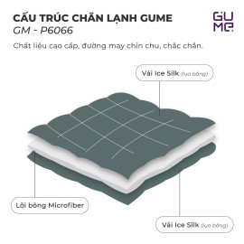 Chăn lạnh làm mát Gume Korea GM-P6066 size 2m x 2m3