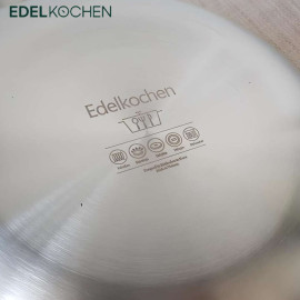 Chảo sâu lòng Inox 304 Edelkochen Easy Prism phủ chống dính Ceramic Oganic 24cm