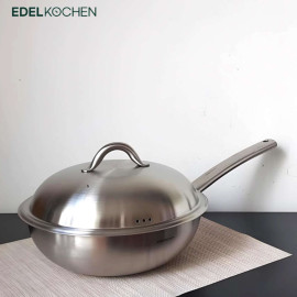 Chảo sâu lòng Inox 304 Edelkochen Easy Prism phủ chống dính Ceramic Oganic 28cm