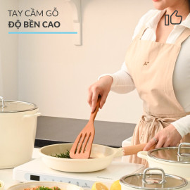 Chảo chống dính phủ gốm Haatz Hàn Quốc size 24cm đáy từ