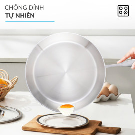 Chảo inox 316 thân đúc đáy liền Haatz CIC6810 size 20cm