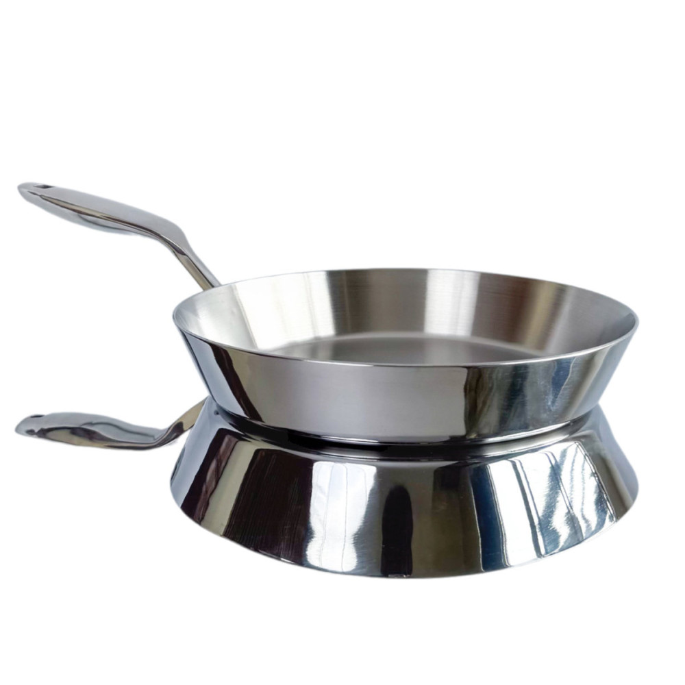 Chảo inox 316 liền khối, cạn lòng Haatz CIC6820 size 24cm