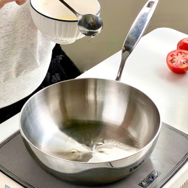 Chảo inox 316 đúc liền khối sâu lòng Haatz Hàn Quốc 20cm