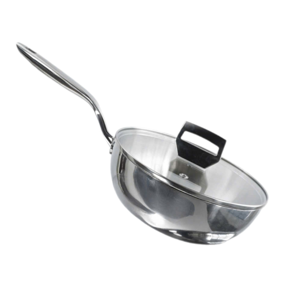 Chảo inox 316 đúc liền khối sâu lòng Haatz Hàn Quốc 24cm