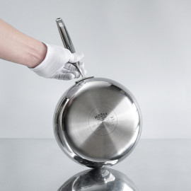 Chảo inox 316 đúc liền khối sâu lòng Haatz Hàn Quốc 24cm