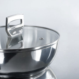 Chảo inox 316 đúc liền khối sâu lòng Haatz Hàn Quốc 26cm