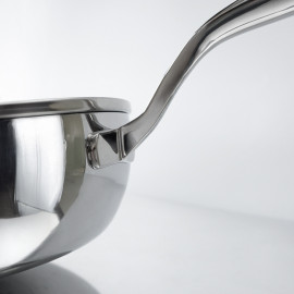 Chảo inox 316 đúc liền khối sâu lòng Haatz Hàn Quốc 24cm