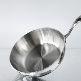 Chảo inox 316 đúc liền khối sâu lòng Haatz Hàn Quốc 26cm