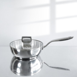 Chảo inox 316 đúc liền khối sâu lòng Haatz Hàn Quốc 26cm