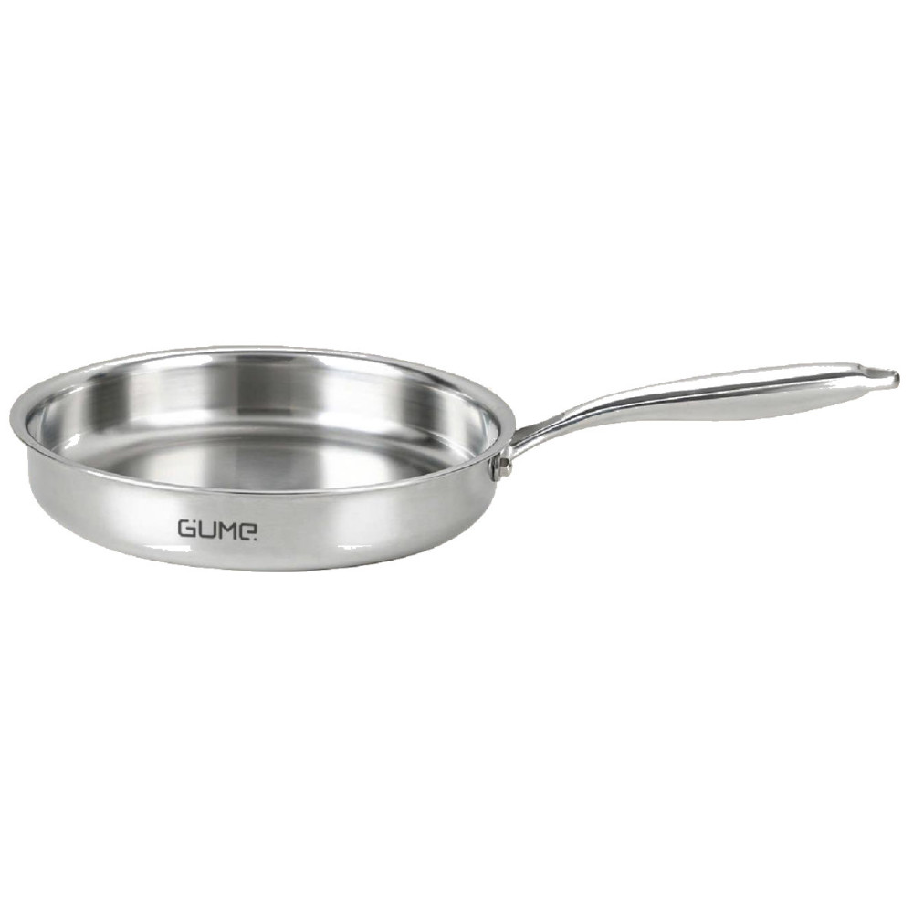 Chảo Inox 18/10 nguyên khối 5 lớp Gume Hàn Quốc size 20cm