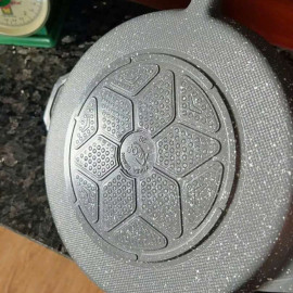 Chảo nướng chống dính 6 lớp vân đá BBQ Hàn Quốc NEOF 28cm đáy từ