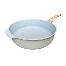 Chảo đúc chống dính vân đá đáy từ Ecoramic Multi Hàn Quốc 30cm