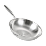 Chảo sâu lòng Inox 304 đúc liền khối 5 lớp GUME Hàn Quốc 28cm, bảo hành 5 năm