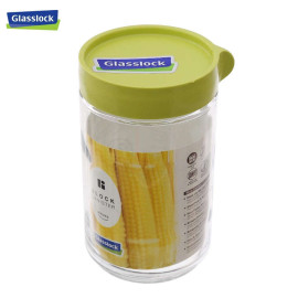 Hũ thủy tinh tròn Glasslock Hàn Quốc IP-608 dung tích 600ml - Made in Korea