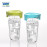 Ly thủy tinh chia vạch có nắp Glasslock Flat Shaker PC818S 450ml