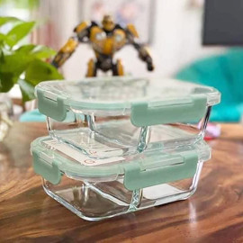 Hộp thủy tinh chia 2 ngăn Lock&Lock LLG457 dung tích 860ml