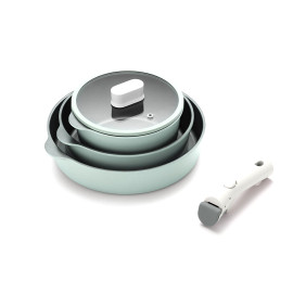 Bộ nồi chảo chống dính Suit LocknLock Detachable tay cầm rời size 18/22/26cm