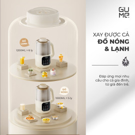 Máy làm sữa hạt Gume Mini Pro Ultra MSB03 cách âm đa lớp 1.2L chuẩn Hàn