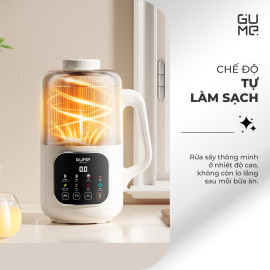 Máy làm sữa hạt Gume Mini Pro Ultra MSB03 cách âm đa lớp 1.2L chuẩn Hàn