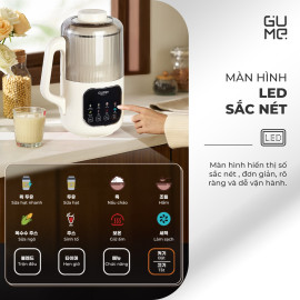 Máy làm sữa hạt Gume Mini Pro Ultra MSB03 cách âm đa lớp 1.2L chuẩn Hàn