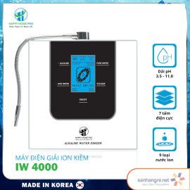 Máy lọc nước ion kiềm Happy Home Pro IW-4000 - Made in Korea