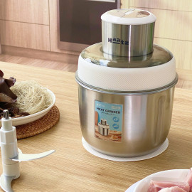 Máy xay thịt đa năng 2 cối inox Haatz Hàn Quốc CIM382, bảo hành 24 tháng