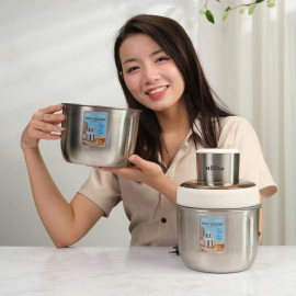 Máy xay thịt đa năng 2 cối inox Haatz Hàn Quốc CIM382, bảo hành 24 tháng