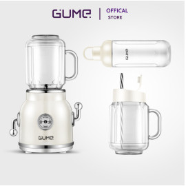 Máy xay sinh tố đa năng 2 cối 600ml Gume Korea GMB-01 lưỡi dao 6 cánh