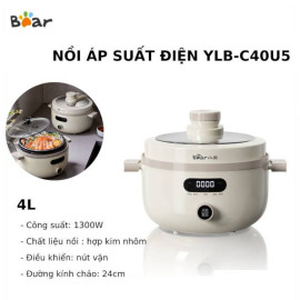 Nồi áp suất điện Bear dung tích 4L YLB-C40U5, bảo hành 18 tháng