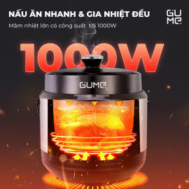 Nồi áp suất điện đa năng Gume Hàn Quốc GM-PC2838 dung tích 6L, công suất 1000W
