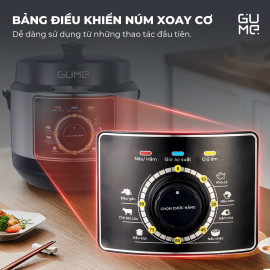 Nồi áp suất điện đa năng Gume Hàn Quốc GM-PC2838 dung tích 6L, công suất 1000W