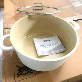 Nồi nhôm chống dính phủ gốm Haatz Hàn Quốc dung tích 4.2L size 24cm