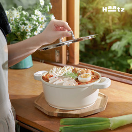 Nồi chống dính phủ gốm Haatz Hàn Quốc dung tích 2.2L size 20cm