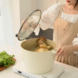 Nồi luộc gà chống dính phủ gốm Haatz Hàn Quốc dung tích 10L size 28cm