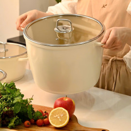 Nồi luộc gà chống dính phủ gốm Haatz Hàn Quốc dung tích 10L size 28cm