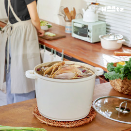 Nồi luộc gà chống dính phủ gốm Haatz Hàn Quốc dung tích 10L size 28cm