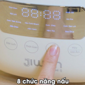 Nồi cơm điện tử tách đường ruột Inox 304 JIWON Hàn Quốc JW-34F dung tích 1.2L