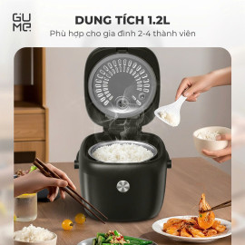 Nồi cơm điện tử ruột inox 316 Gume Hàn Quốc RC1430 tặng kèm ruột phủ sứ