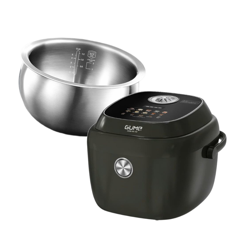 Nồi cơm điện tử ruột inox 316 Gume Hàn Quốc RC1430 tặng kèm ruột phủ sứ