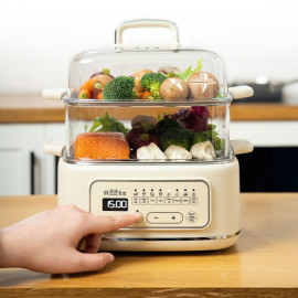 Nồi hấp điện đa năng 3 tầng Haatz CIM371 dung tích 10L công suất 1000W (vỉ inox)