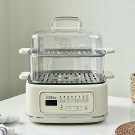 Nồi hấp điện đa năng 3 tầng Haatz CIM371 dung tích 10L công suất 1000W (vỉ inox)